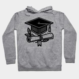 Classic Mortarboard and Diploma Hoodie